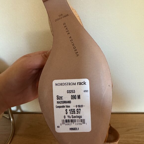 Veronica Beard Dali Patchwork Suede Slip-On Wedge Sandal with Cork Heel - Picture 2 of 6